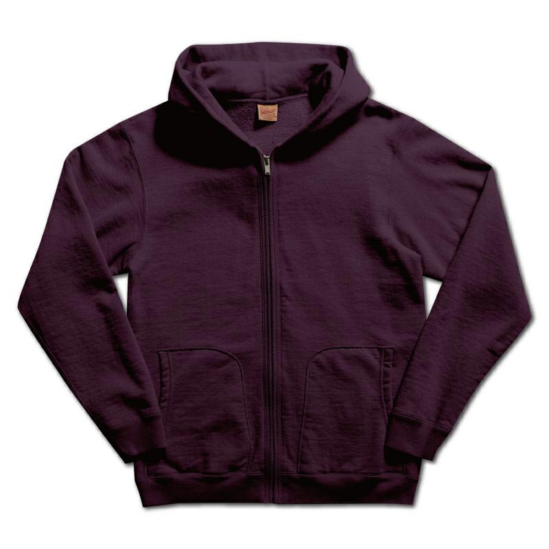 24FW デラックスウエア SPZ-00 FULLZIP PARKA PLAIN DB.PURPLE フルジップパーカー メンズ ロングセラーモデル フーディー