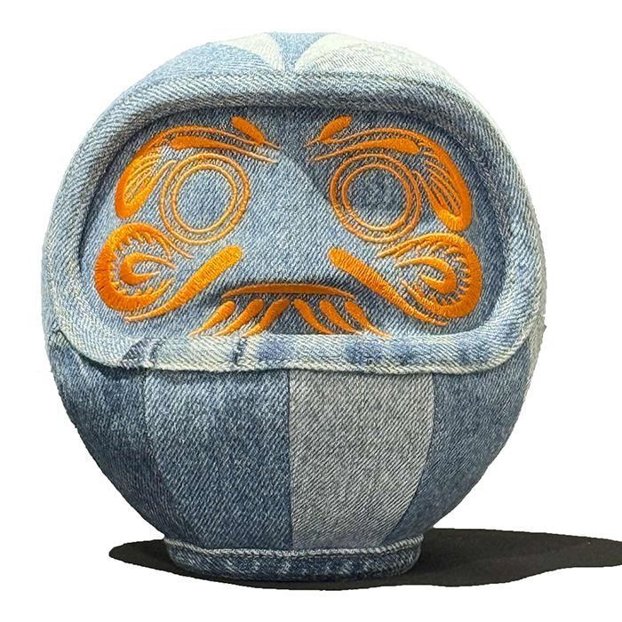 アップサイクルアートだるま　DENIM:ORG