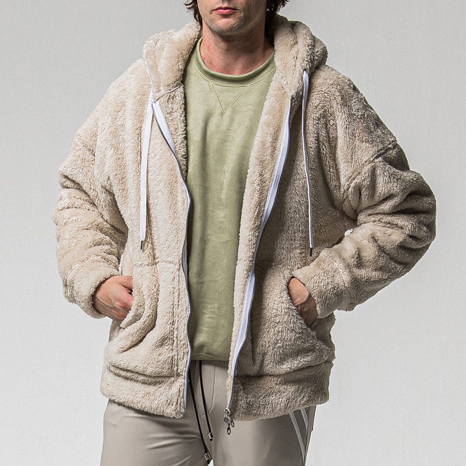 RESOUND CLOTHING(リサウンドクロージング) BOA zip loose hoodie / RC38-C-007 / ブラウン