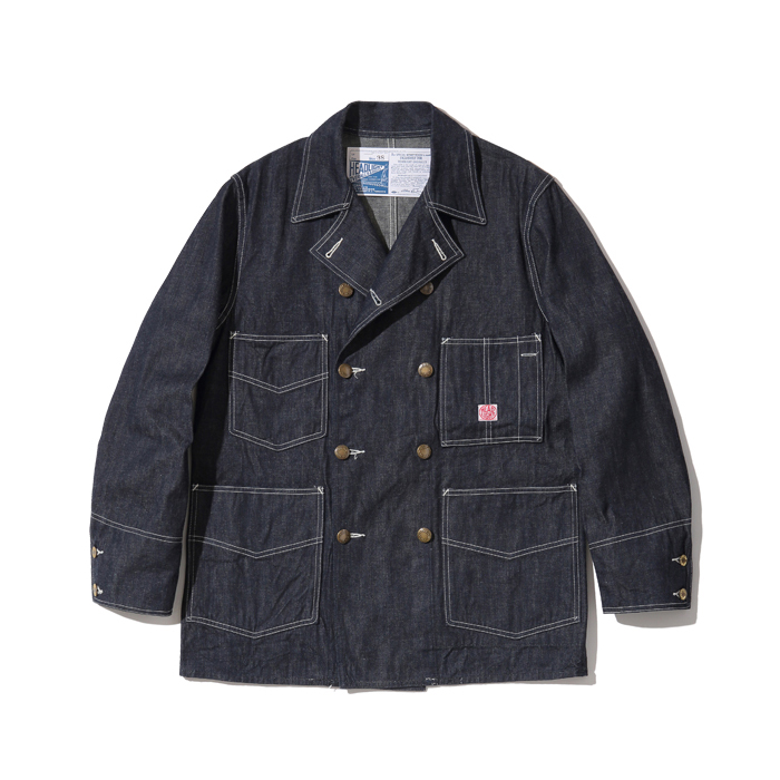 HEADLIGHT 9.5oz. SPECIAL WEAVE DENIM DOUBLE BREASTED COAT