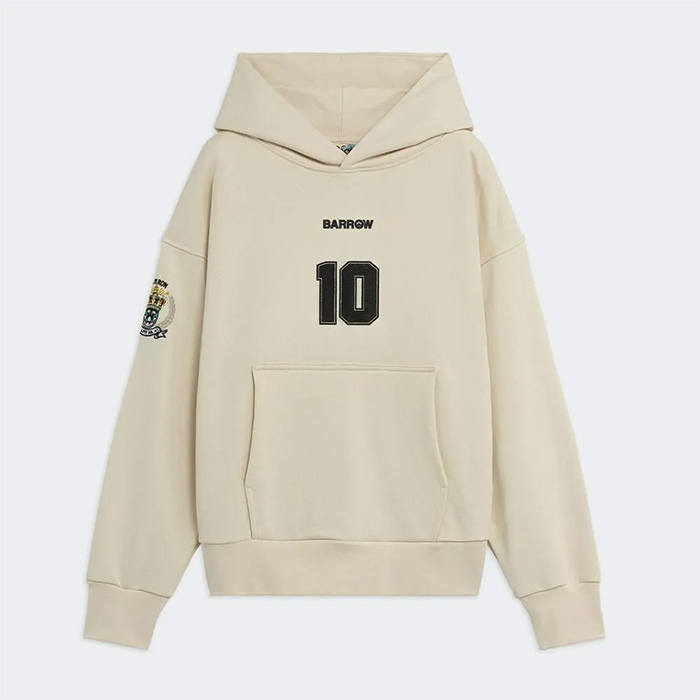 BARROW(バロウ) BARROW HOODIE F5BWUAHS074 プルオーバーパーカー ベージュ