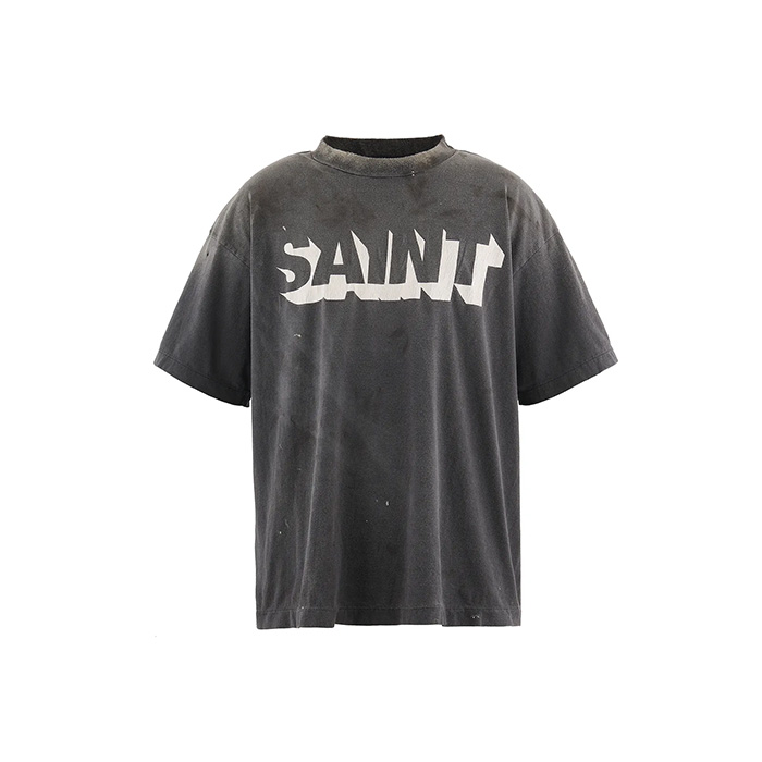 セントマイケル SM-HR1-0000-008 SS TEE/SAINT/BLACK メンズ 半袖 プリント Tシャツ