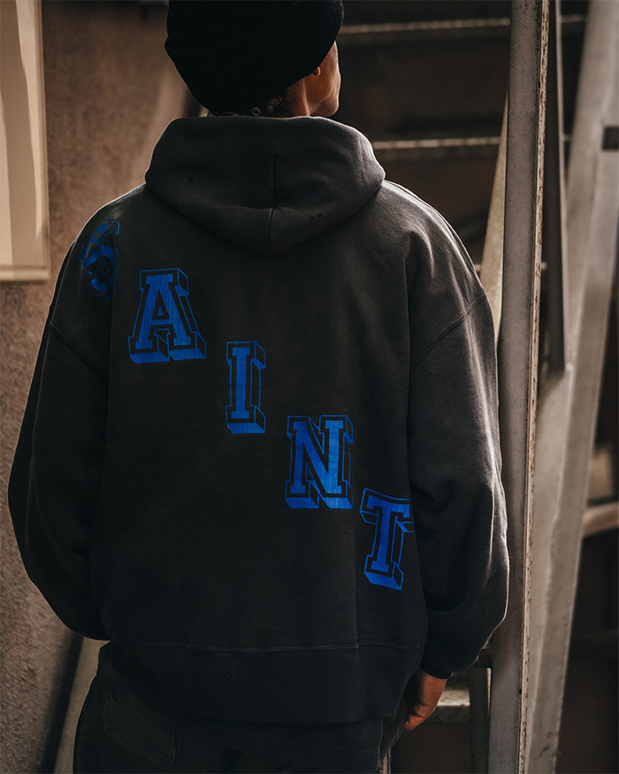 SAINT Mxxxxxx(セントマイケル) ANGEL HOODIE/BLACK/SM-HR1-0000-052