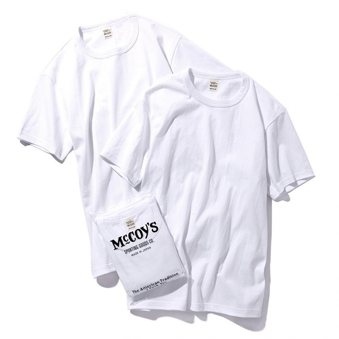 McCOY'S 2pcs PACK TEE:WHITE
