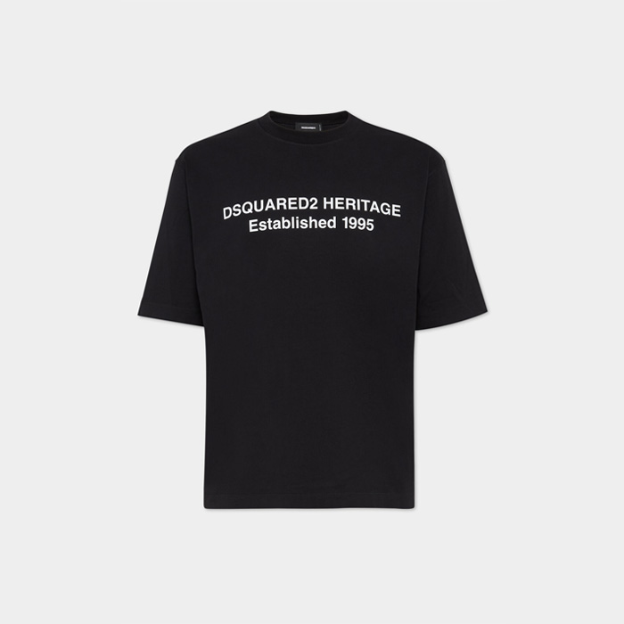 DSQUARED2(ディースクエアード) S74GD1456 Loose Fit Heritage T-Shirt ブラック