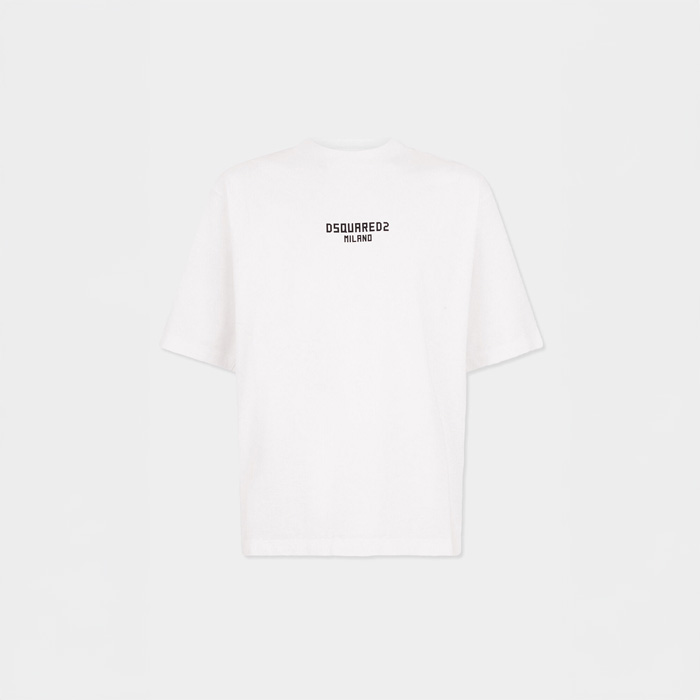 DSQUARED2(ディースクエアード) S74GD1521 Dsquared2 Milano Loose Fit T-Shirt ホワイト