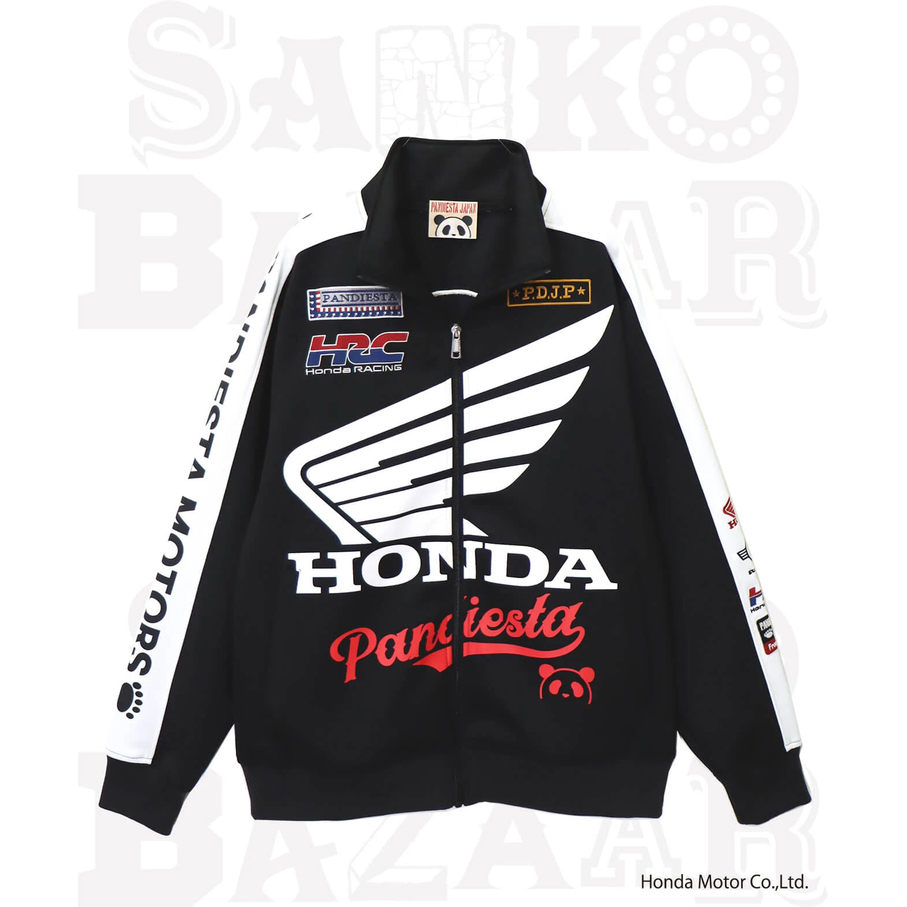 SB Honda Pandiesta HRC WING フルジップジャージ コラボ企画:BLACK