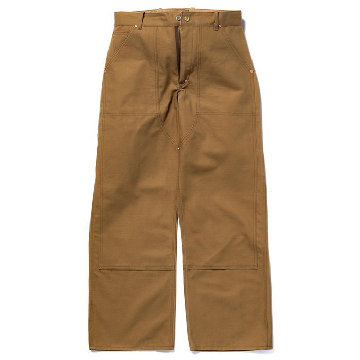 DOUBLE-KNEE WORK TROUSERS:BROWN