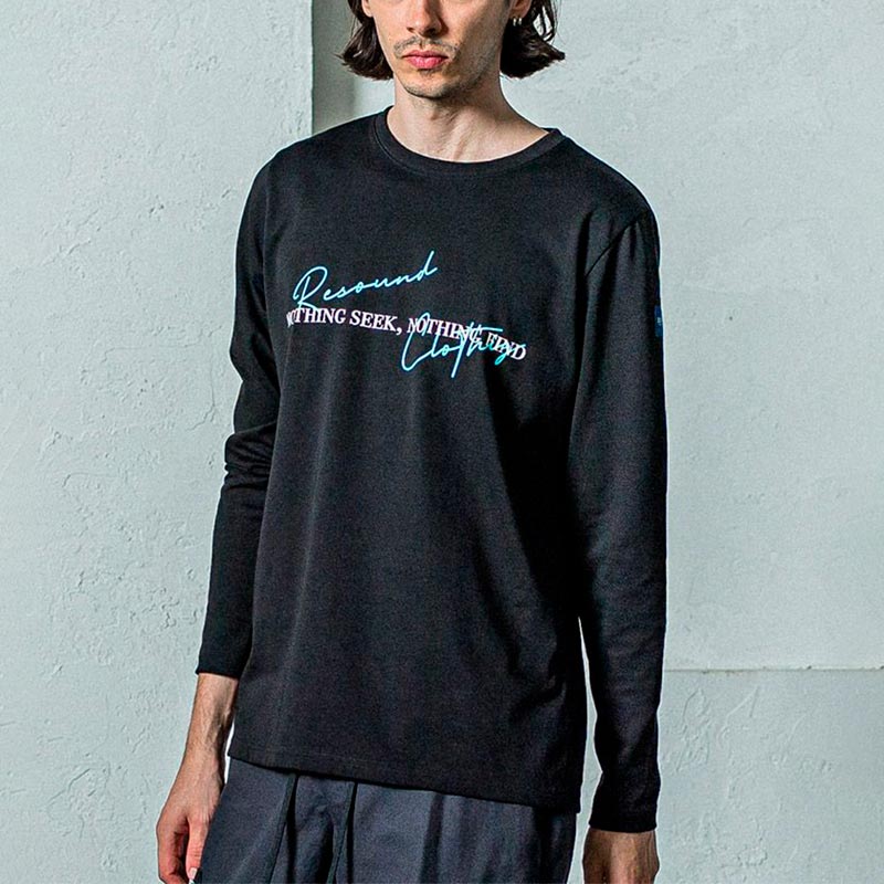 35th Collection リサウンドクロージング RC35-T-009 NSNF longsleave Tee BLACK ロングスリーブTシャツ メンズ  2025年3月上旬入荷予定