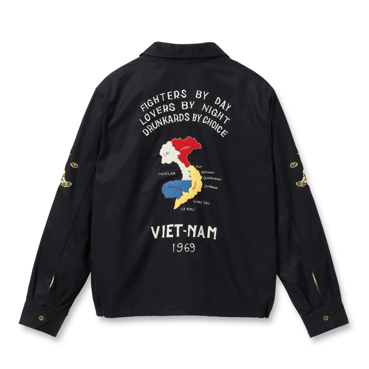 テーラー東洋 Lot No. TT15684 / Late 1960s Style Cotton Vietnam Jacket “VIETNAM MAP” ブラック