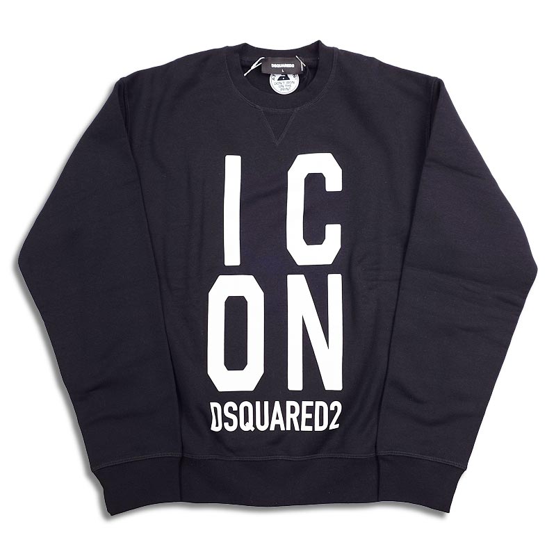 30%OFF ディースクエアード S79GU0107 ICON Cool Sweatshirt ブラック メンズ スウェット トレーナー 裏起毛