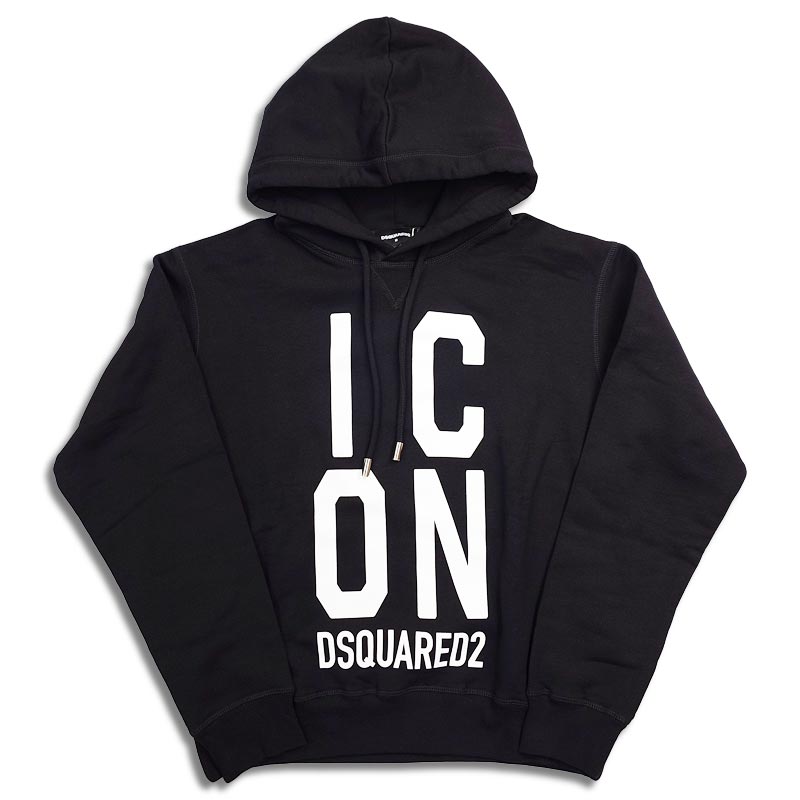 30%OFF ディースクエアード S79GU0108 ICON Cool Fit Hoodie Sweatshirt ブラック メンズ スウェット パーカー 裏起毛